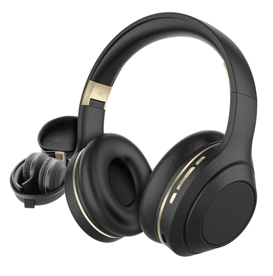 SENTRY OSH Over Ear Bluetooth Wireless Headphones, Active Noise Canceling -20dB Reduction, 22 Hour Battery Life, Control Buttons, Built in Microphone, USB C Charging and Carrying Case Included