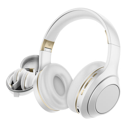 SENTRY OSH Over Ear Bluetooth Wireless Headphones, Active Noise Canceling -20dB Reduction, 22 Hour Battery Life, Control Buttons, Built in Microphone, USB C Charging and Carrying Case Included (White)